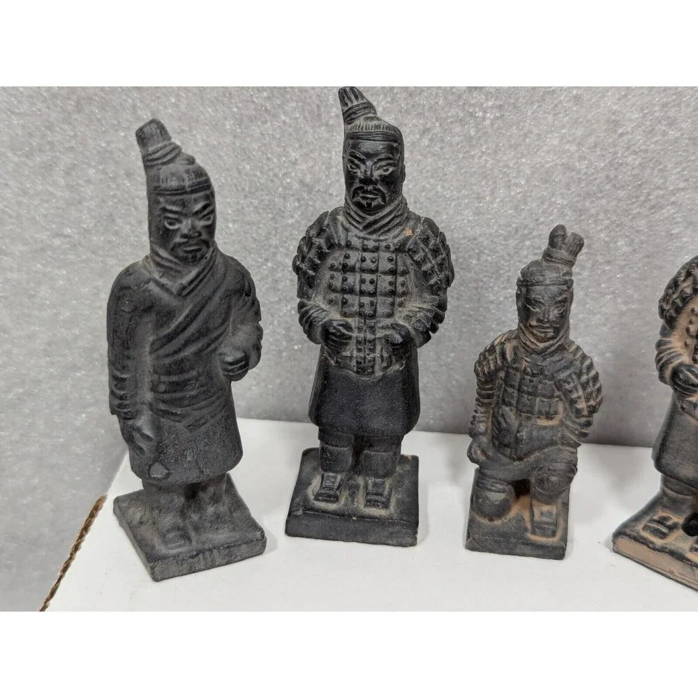 Set Of 5 Vintage Chinese Terracotta Warriors of Xian China Souvenirs